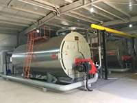 Chaudière industrielle horizontale à tubes de fumée à circulation naturelle basse pression, haute efficacité, 1400 kW, à gaz hydrogène, pour eau chaude, 92% de rendement
