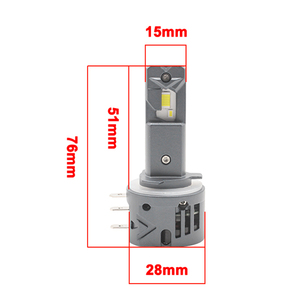 หลอดไฟ LED <span class=keywords><strong>H15</strong></span> CANBUS ขนาดเล็ก 80W H7 สำหรับรถยนต์ แบบไร้สาย เสียบใช้งานได้ทันที สำหรับ VW Golf 7 Mk7 MK6 ไฟหน้า Canbus <span class=keywords><strong>H15</strong></span> - Product Image 3