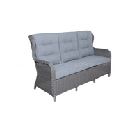 Joye Leisure Halbrunde Rattan Garden 4 Stück Lounge Sofa Set Outdoor Liege funktion Alu Wicker Sofa Set Möbel