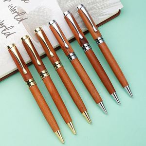 Bolígrafo Retro de Metal y Madera para Regalo Empresarial Conmemorativo, con Rotación, 4 Colores, Diseño Gráfico en Plástico - Product Image 1