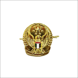 Wholesale Custom Gold Plated Star Eagle Emblem Metal <strong>Buttons</strong> <strong>Badges</strong>, Factory Direct Official Security Accessories - Product Image 1