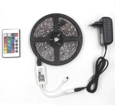 Tira de luces LED RGB con control remoto inalámbrico, regulador de luz LED rgb de fábrica de China, modo de ajuste multi-llave