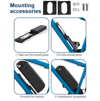 Kotak Baterai Sepeda Listrik 48V 21700 Sel 10S4P 13S3P Baterai Lithium Kustom untuk Sepeda Gunung Ebike Bicicleta Electrica