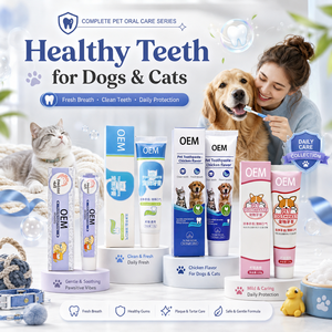<span class=keywords><strong>Dentifrice</strong></span> <span class=keywords><strong>pour</strong></span> animaux de compagnie aromatisé au poulet, personnalisé par OEM, <span class=keywords><strong>pour</strong></span> chats et chiens, rafraîchit l'haleine, élimine les taches, nettoie le tartre - Product Image 5
