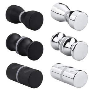 Contemporary Adjustable Solid Aluminum <b>Door</b> Knob Cylindrical <b>Pull</b> <b>Handle</b> for Cabinet Bathroom Shower Room Glass <b>Door</b> Hardware - Product Image 1