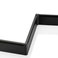 Plinthe en Aluminium, prix d'usine, pour décor, bord de mur de sol, ligne de plissage en métal