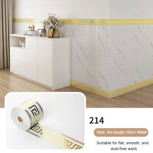 Battiscopa Autoadesivo, Adesivi Impermeabili per Angoli del Soggiorno e Davanzali, Modanatura per Copertura <span class=keywords><strong>Piastrelle</strong></span> - Product Image 6