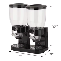 Groothandel Plastic Droge Voedsel Dispenser 2L/4L/6L Minimalistisch Design Terug naar School Afgesloten Container voor Granen, Noten & Gedroogd Fruit