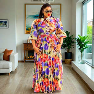 Di alta qualità Design elegante <span class=keywords><strong>africano</strong></span> taglie forti abito ampio stampa abito <span class=keywords><strong>africano</strong></span> Dashiki abito donna Abaya - Product Image 6