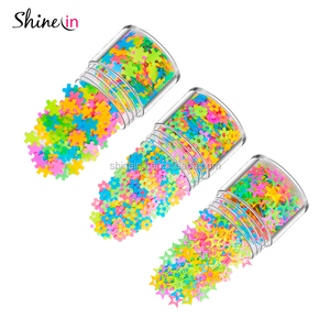 Jinshineer — paillettes, lot de 1 boîte, en forme de cœur néon, Fluorescent, en forme de <span class=keywords><strong>papillon</strong></span>, paillettes, Art de manucure et de pédicure, couleurs néons mélangées, pour Festival - Product Image 5