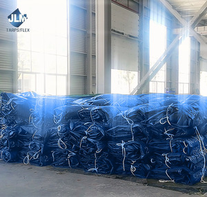 Fábrica personalizada 5x5M 8X10M cubierta de lona de PVC tela de plástico impermeable para cubrir, <span class=keywords><strong>transporte</strong></span> agrícola y protección al aire libre - Product Image 6