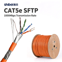 Cable LAN CAT5e SFTP de Alta Calidad, 24AWG, 1000Mbps, para Sala de Servidores, con Certificación Fluke CE RHOS