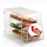 Outils de charnière pliante autocollants en plastique transparent 30x35 mm pour armoire, tiroir, meuble, présentoir DIY