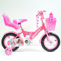 Vélo pour enfants SY 3-8 ans, design rose traditionnel, adorable, léger, avec roues d'apprentissage