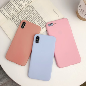 Màu Kẹo Đồng Bằng Silicone Mềm TPU Vỏ Điện Thoại Mờ Cho Iphone 12 Pro Max - Product Image 2