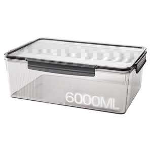 Caja de almacenamiento para refrigerador, organizador rectangular transparente hermético de gran capacidad de calidad alimentaria para conservación de la frescura - Product Image 2