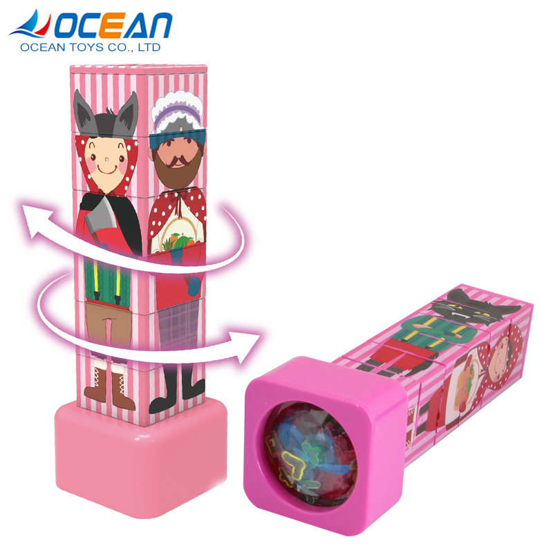 Заводской Забавный diy образовательный развлекательный мини калейдоскоп для детей