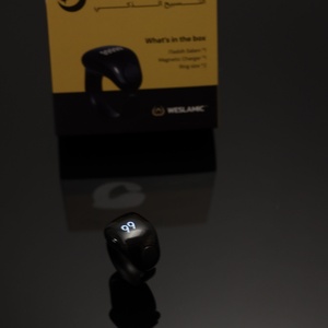 Populaire <span class=keywords><strong>Flexpro</strong></span> Tasbeeh LED compteur intelligent Zikr anneau pour hommes alarme numérique App contrôle écran tactile alliage de Zinc plastique Wasl - Product Image 1