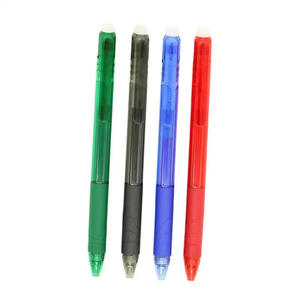 New Arrival Custom High Temperature Disappearing Plastic Pen Heat Sensitive Erasable Gel Ink Pen with <b>Eraser</b> Top - Product Image 1