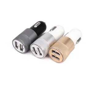 מכירה לוהטת כפולה יציאת Usb 5v 2.1A עם Led 2 usb מהיר רכב מטען מתאם כפול פורטה Usb מטען מתאם