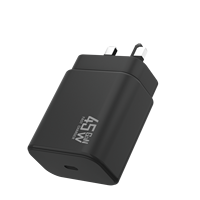 Chargeur rapide USB-C GaN 45W PD avec port Type-C, adaptateur secteur EU/UK/US/AU, OTP/OVP, accessoires pour tablettes et mobiles