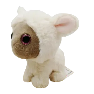 Vendita calda personalizzata di alta qualità adorabile peluche kawaii da 5 pollici di pecora di agnello morbido peluche