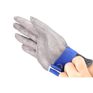 Guantes de Seguridad de Metal de Grado Alimenticio Resistentes a Cortes, Guantes de Cocina de Acero Inoxidable para Cortar Carne y Abrir <span class=keywords><strong>Ostras</strong></span> - Product Image 4