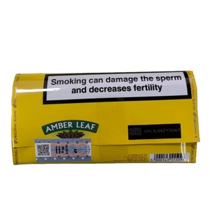 Etiquetas de sellado de plástico transparente para reciclaje de papel, con código láser, económicas, del Reino Unido, color ámbar hoja de 50g, para bolsas de tabaco de liar a mano. - Product Image 3