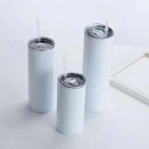 Gobelet isotherme portable en acier inoxydable 20 oz avec logo personnalisé, écologique, pour sublimation, tube droit, pour voiture - Product Image 3