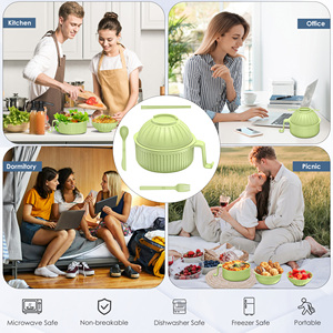 Juego de Tazones para Fideos de Paja de Trigo Personalizados, Aptos para Microondas, Recipientes para Comida, Tazones para Sopa Instantánea, Ramen, con Tapa, Asa y Palillos - Product Image 3