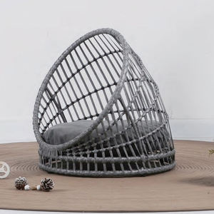 Hochleistungs-Maßgefertigtes Handgemachtes Haustier-Kuschelbett Strohgewebtes Outdoor-Hundebett - Product Image 2