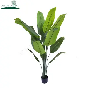 New Arrival Plant Houses Faux Banana Tree Outdoor Decor Real Touch Plastic Tree Decoration