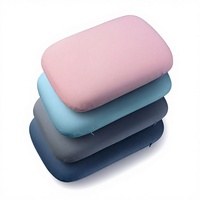 Oreiller de cou ergonomique portable en mousse à mémoire de forme, forme tendance, personnalisé, motif végétal/uni, anti-bactérien, OEM usine