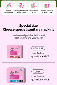 X9 330Mm Mini Gói Siêu Mỏng Rò Rỉ Bảo Vệ Bông Phụ Nữ Túi Miếng Đệm Vệ Sinh - Product Image 3
