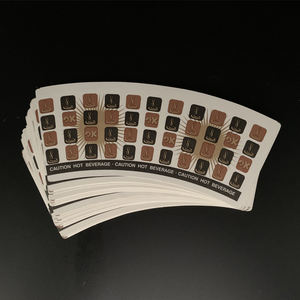 แก้วกระดาษเคลือบ PE กันน้ำสองด้าน พิมพ์โลโก้ได้ตามต้องการ สำหรับวัตถุดิบอาหาร พิมพ์ออฟเซ็ต สำหรับกาแฟ บะหมี่ สลัด - Product Image 1