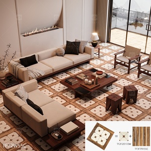 Mới đến Pháp cổ điển hỗn hợp mô hình sứ gạch lát sàn cho phòng tắm nhà bếp <span class=keywords><strong>backsplash</strong></span> tường phòng khách - Product Image 3