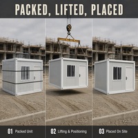 Unité de construction modulaire préfabriquée détachable pour bureau de chantier et logement du personnel