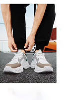 Chaussures Homme 2026 Nouvelle Collection Été Respirantes Tendance Course Décontractées Polyvalentes Semelle Épaisse Rehaussantes Sport Style Papa Solides
