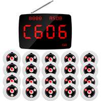 Montre Pager Intelligente Étanche sans Fil avec Bouton d'Appel, Longue Autonomie, Système d'Appel pour Serveurs de Restaurant, Cafés et Hôpitaux