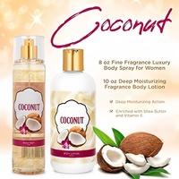 Cadeau de spa à domicile de marque privée OEM Lotion pour le corps au parfum hydratant en profondeur de 10oz et 8 oz. Fine Fragrance Body Mist Set Luxury Self