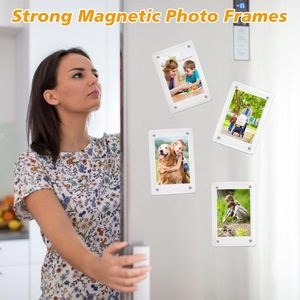 2.36x3.54 Inch Clear Acrylic Plastic Fridge Magnetic <strong>Picture</strong> <strong>Frame</strong> <strong>Small</strong> Magnetic Photo <strong>Frame</strong> - Product Image 3
