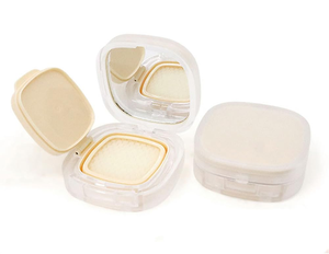 Square Magnet Flip <b>Powder</b> Box Can Hold <b>Powder</b> Puff <b>Powder</b> Box with Mirror - Product Image 4
