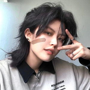 Corte <span class=keywords><strong>de</strong></span> Pelo Samurai Cola <span class=keywords><strong>de</strong></span> Lobo, Estilo Japonés Unisex, Mullet Esponjoso Natural, <span class=keywords><strong>Cabello</strong></span> Completo Pre-Adherido, Se Puede Permanecer, Modelo 747 <span class=keywords><strong>para</strong></span> Hombre y <span class=keywords><strong>Mujer</strong></span> - Product Image 2