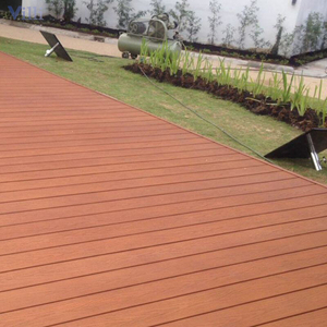 Bán buôn hai mặt ngoài trời WPC decking sáu lỗ gỗ rỗng nhựa với kết cấu thẳng đứng rãnh trang trí chải kỹ thuật - Product Image 3