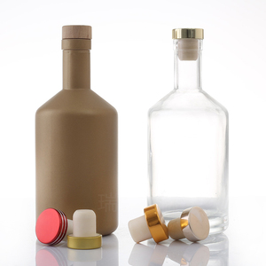 Tùy Chỉnh Màu Sắc Chai Thủy Tinh 700 Ml 750 Ml Thủy Tinh Linh Hồn Chai Cho <span class=keywords><strong>Vodka</strong></span> Whisky Đen Dầu Ô Liu Chai Thủy Tinh - Product Image 6