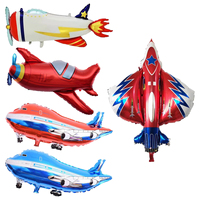 Globos de Aluminio con Forma de Avión, hasta 10 Tamaños, Favoritos de los Niños