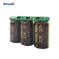 Modul Kapasitor Farad BITWELL 3-Seri Diameter 8mm 8.1V yang Dapat Disesuaikan, Modul Super Kapasitor 1.1F - Suhu Operasi -40~+65