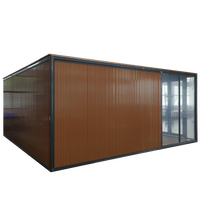 Bâtiment de magasin de détail préfabriqué modulaire portable 3x6m 6x6m, stand d'exposition mobile pour café pop-up