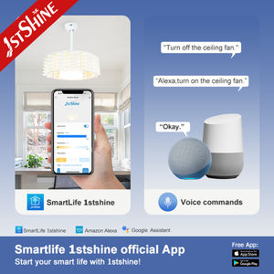 1stshine Ventilador <span class=keywords><strong>de</strong></span> Techo Inteligente 6 Velocidades Control Remoto DC Motor 22 Pulgadas Blanco Ventilador <span class=keywords><strong>de</strong></span> Techo Sin Aspas Luz - Product Image 6