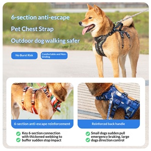 <span class=keywords><strong>Harness</strong></span> Anjing OEM Pabrik, Rompi Anjing Bahan Nylon 6-segmen, Dapat Disesuaikan, Anti Selip, Tanpa Tarikan, <span class=keywords><strong>Harness</strong></span> Anjing Terbaik Harga Pabrik Versi Terbaru - Product Image 2